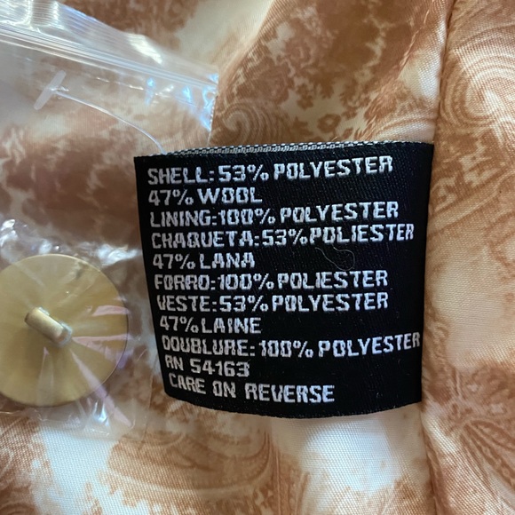 GUESS GOLD PEACOAT NWOT - Picture 4 of 6